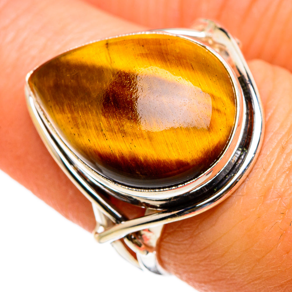Tiger Eye Rings handcrafted by Ana Silver Co - RING86898