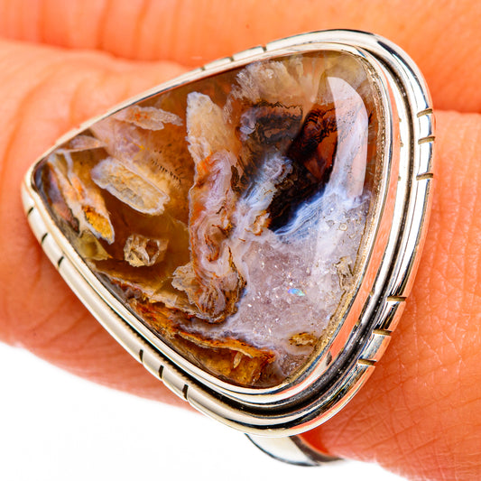 Turkish Tube Agate Rings handcrafted by Ana Silver Co - RING86901