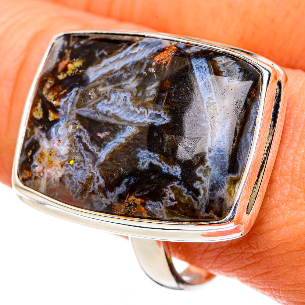 Turkish Tube Agate Rings handcrafted by Ana Silver Co - RING86902