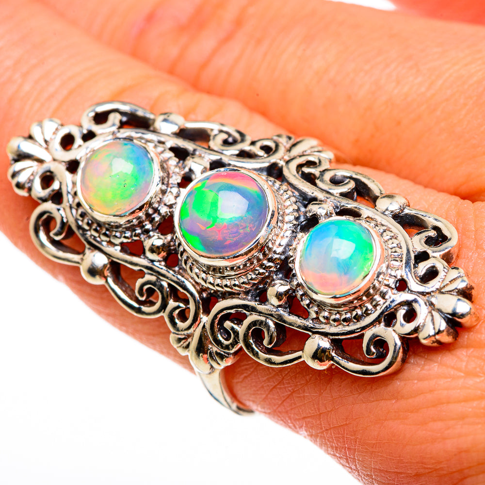 Ethiopian Opal Rings handcrafted by Ana Silver Co - RING86918