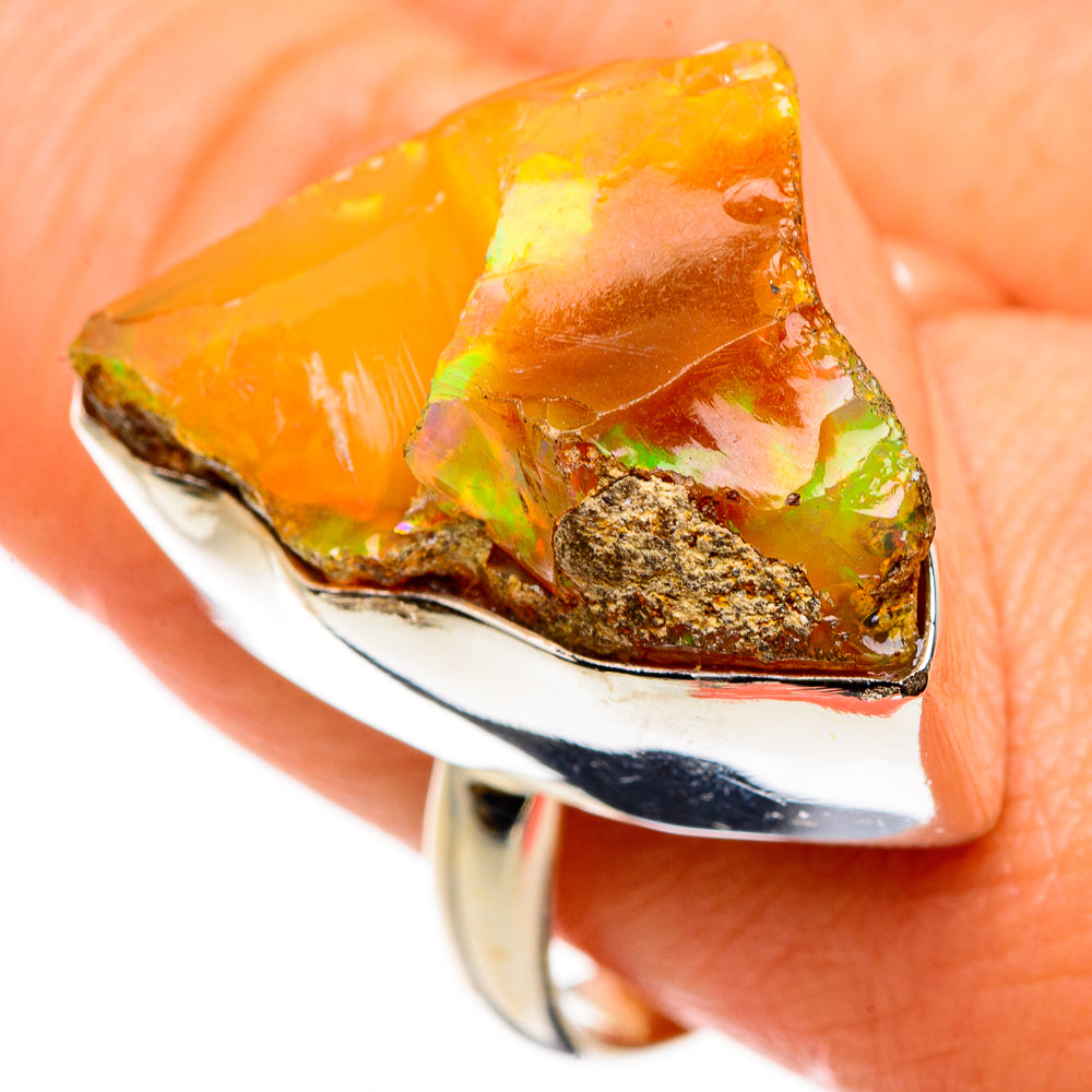 Ethiopian Opal Rings handcrafted by Ana Silver Co - RING86919