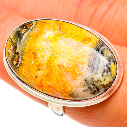 Bumble Bee Jasper Rings handcrafted by Ana Silver Co - RING86920