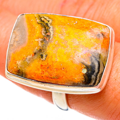 Bumble Bee Jasper Rings handcrafted by Ana Silver Co - RING86922