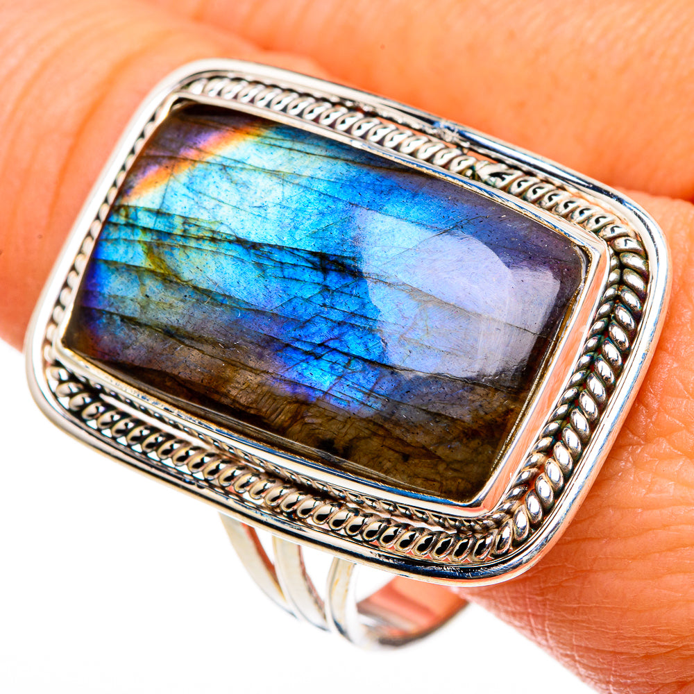 Labradorite Rings handcrafted by Ana Silver Co - RING86926