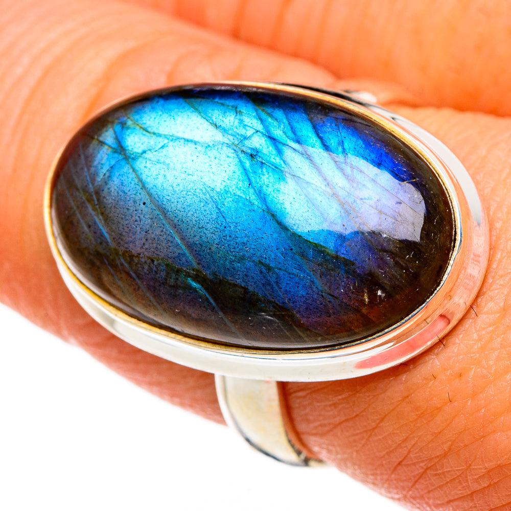Labradorite Rings handcrafted by Ana Silver Co - RING86931