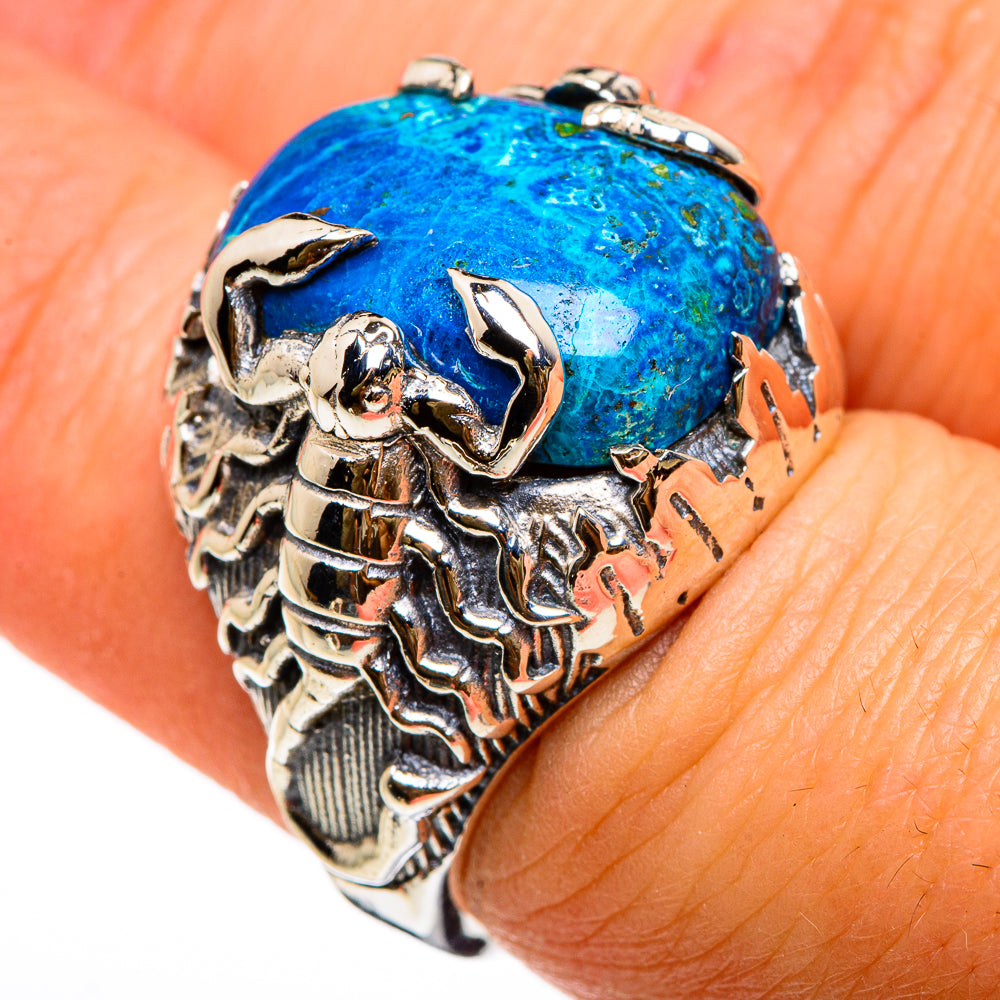 Chrysocolla Rings handcrafted by Ana Silver Co - RING86932