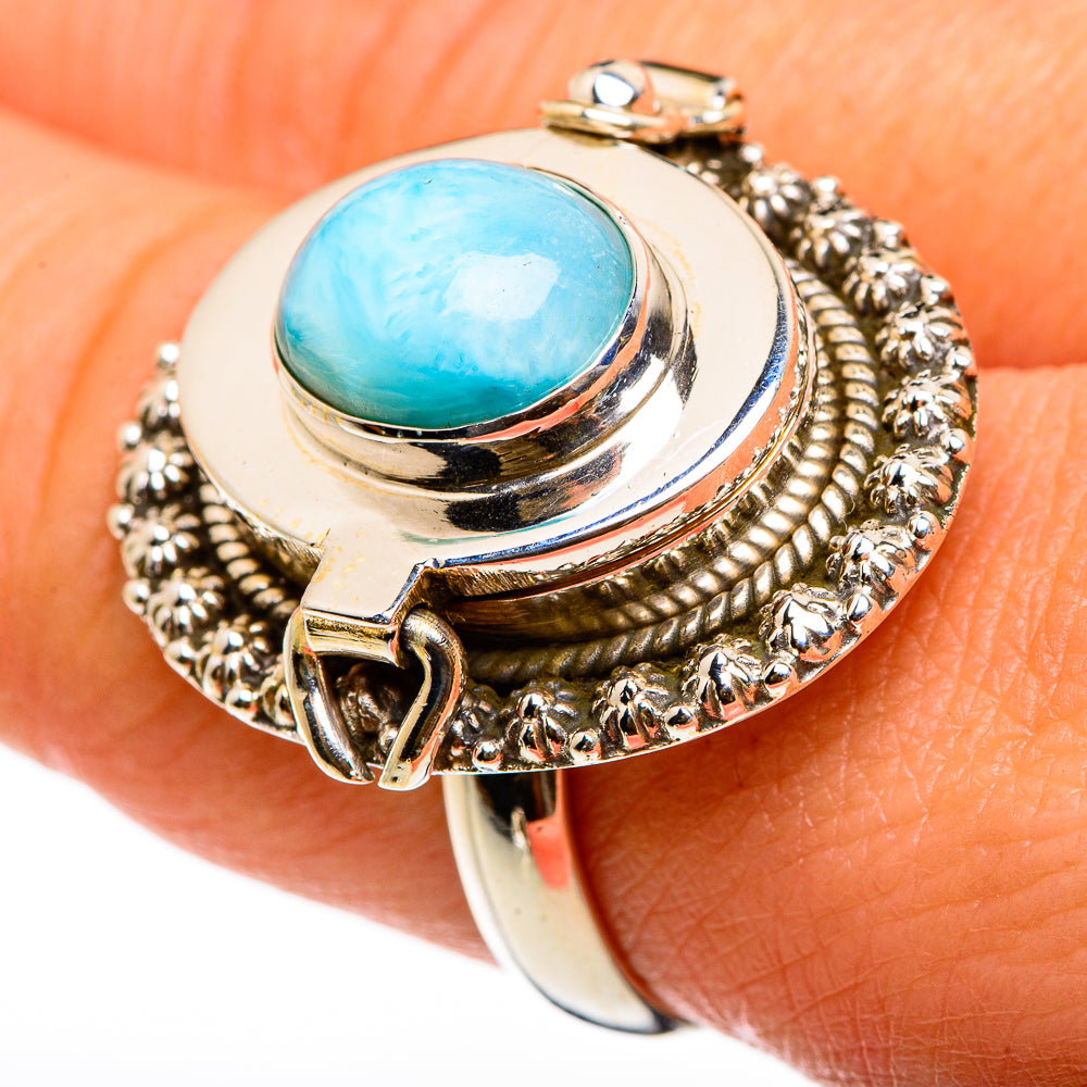 Larimar Rings handcrafted by Ana Silver Co - RING86936