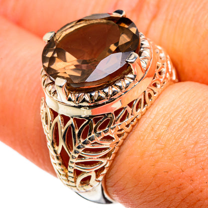 Smoky Quartz Rings handcrafted by Ana Silver Co - RING86943
