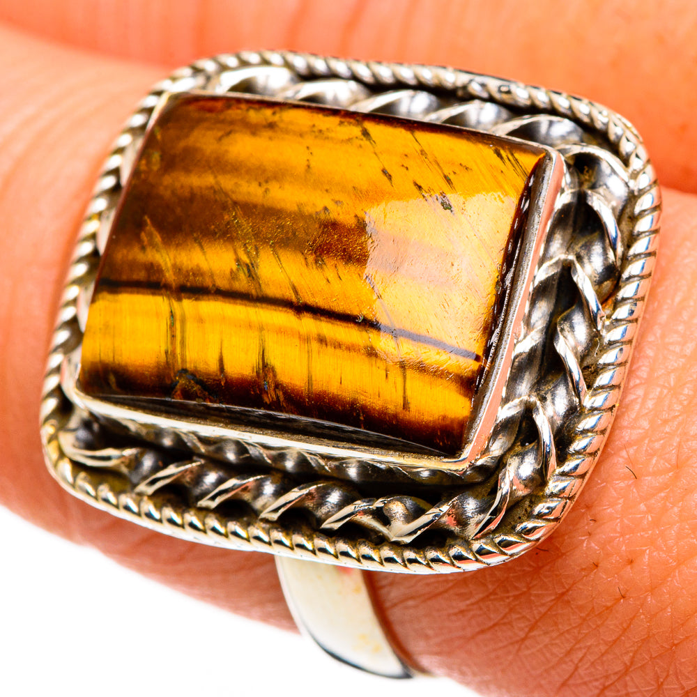 Tiger Eye Rings handcrafted by Ana Silver Co - RING86945