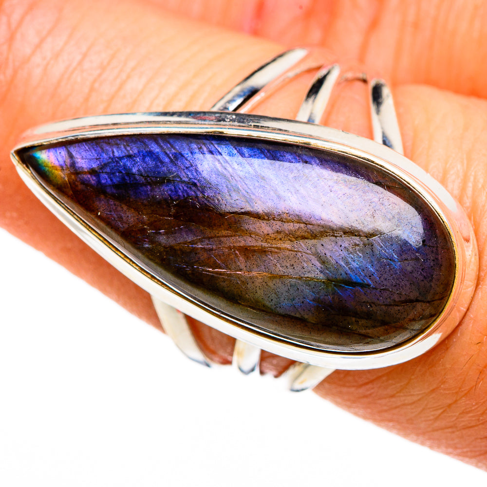 Labradorite Rings handcrafted by Ana Silver Co - RING86953
