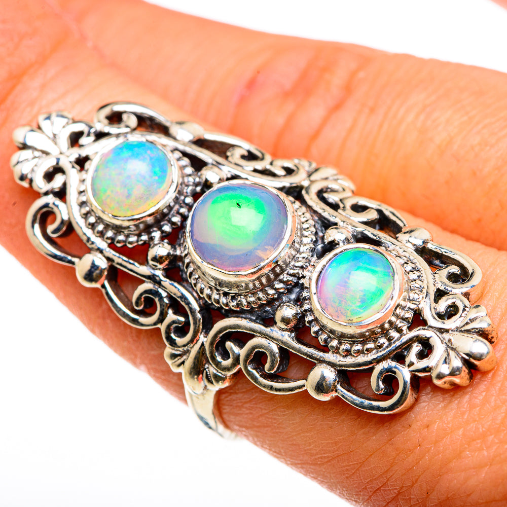 Ethiopian Opal Rings handcrafted by Ana Silver Co - RING86964