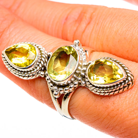 Lemon Quartz Rings handcrafted by Ana Silver Co - RING86967