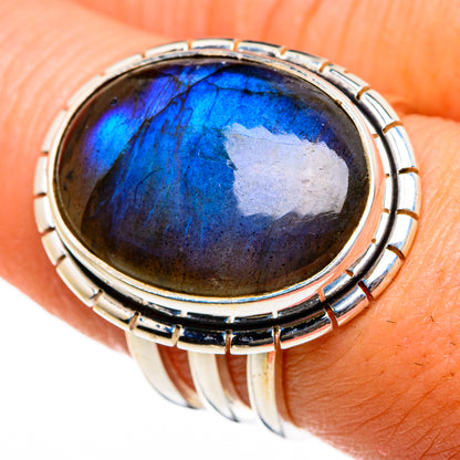 Labradorite Rings handcrafted by Ana Silver Co - RING86974