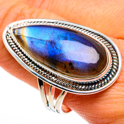 Labradorite Rings handcrafted by Ana Silver Co - RING86979