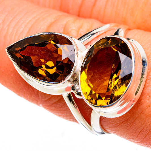 Mandarin Citrine Rings handcrafted by Ana Silver Co - RING86988