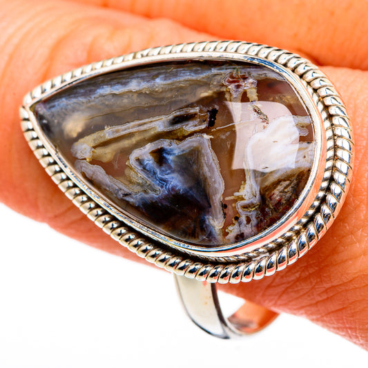 Turkish Tube Agate Rings handcrafted by Ana Silver Co - RING86989