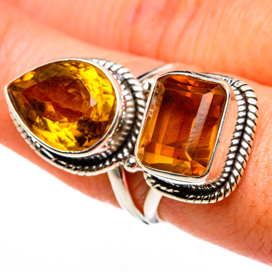 Mandarin Citrine Rings handcrafted by Ana Silver Co - RING86992