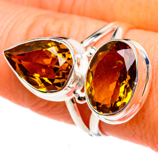 Mandarin Citrine Rings handcrafted by Ana Silver Co - RING86993
