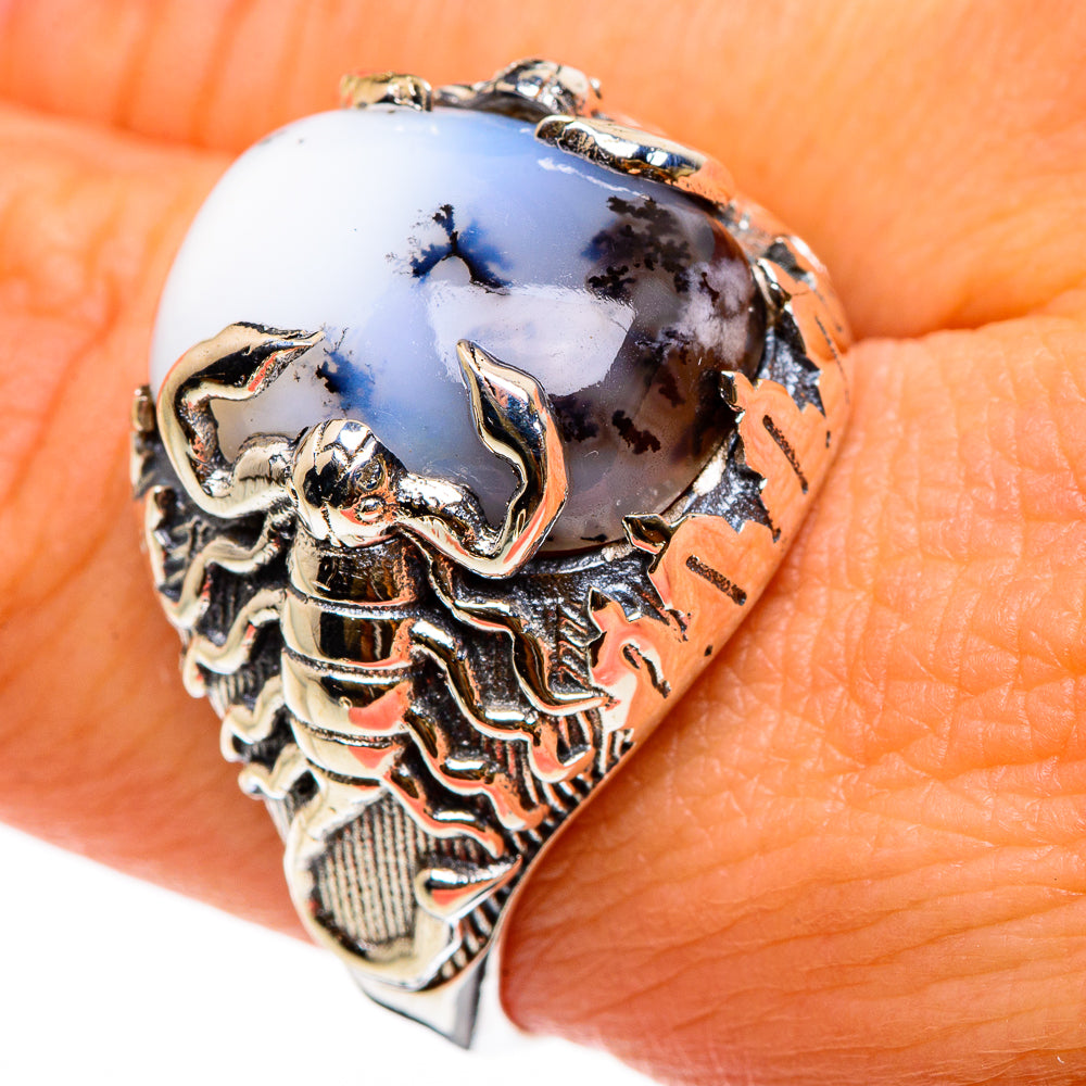 Dendritic Opal Rings handcrafted by Ana Silver Co - RING86996