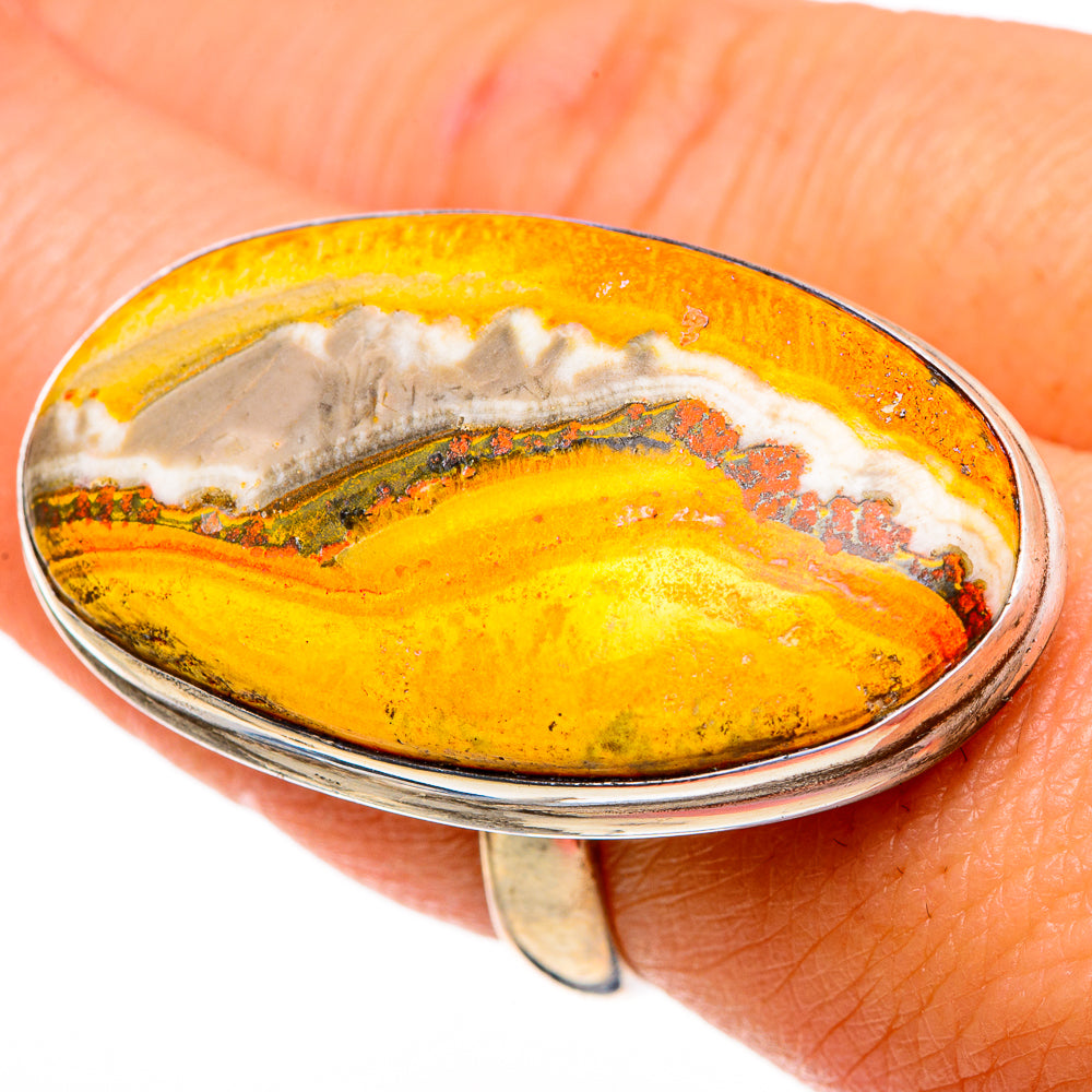 Bumble Bee Jasper Rings handcrafted by Ana Silver Co - RING87003