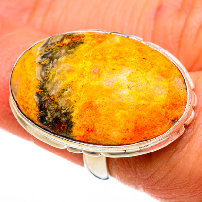 Bumble Bee Jasper Rings handcrafted by Ana Silver Co - RING87004