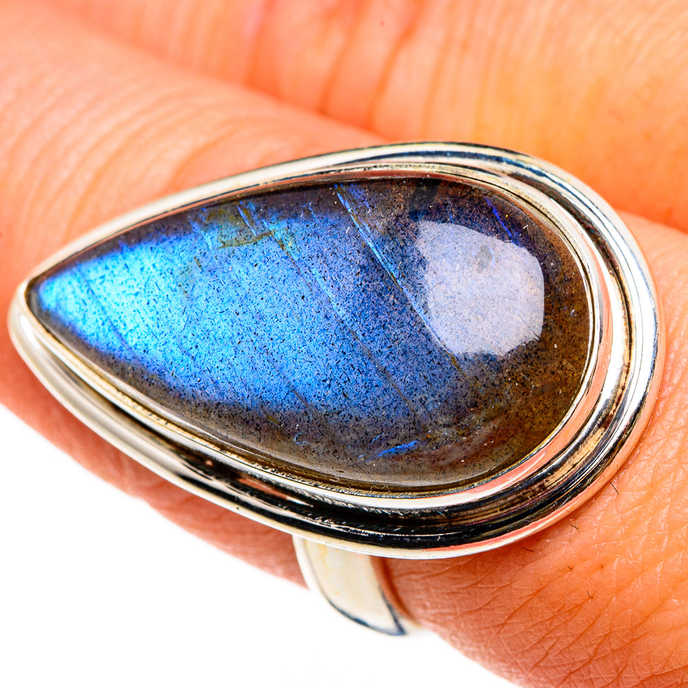 Labradorite Rings handcrafted by Ana Silver Co - RING87010