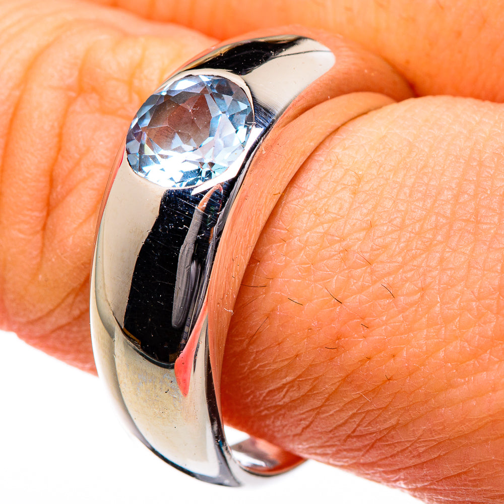 Blue Topaz Rings handcrafted by Ana Silver Co - RING87013