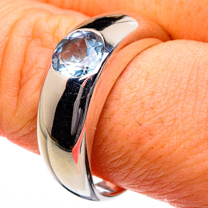 Blue Topaz Rings handcrafted by Ana Silver Co - RING87013