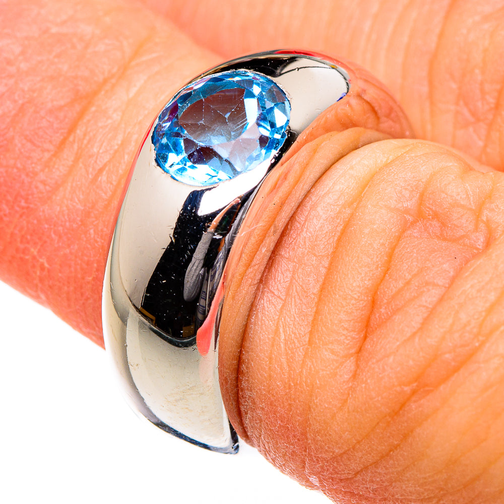 Blue Topaz Rings handcrafted by Ana Silver Co - RING87015