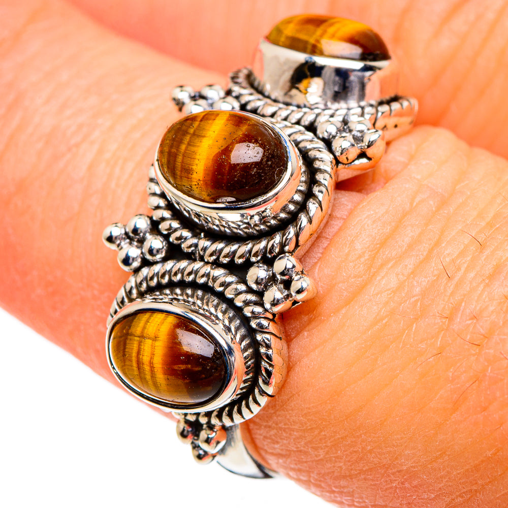 Tiger Eye Rings handcrafted by Ana Silver Co - RING87019