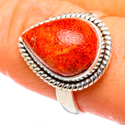Sponge Coral Rings handcrafted by Ana Silver Co - RING87020