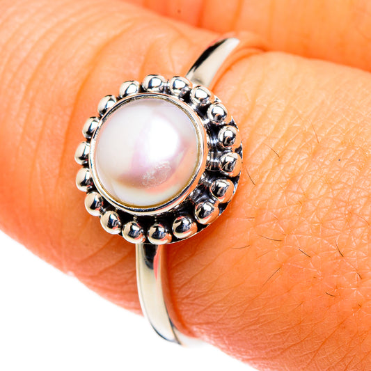 Cultured Pearl Rings handcrafted by Ana Silver Co - RING87027