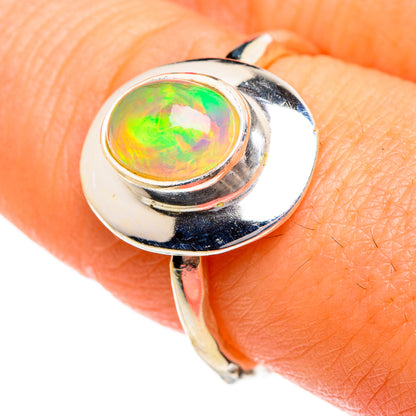 Ethiopian Opal Rings handcrafted by Ana Silver Co - RING87031