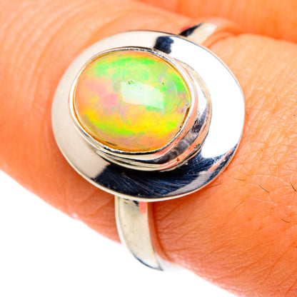 Ethiopian Opal Rings handcrafted by Ana Silver Co - RING87032