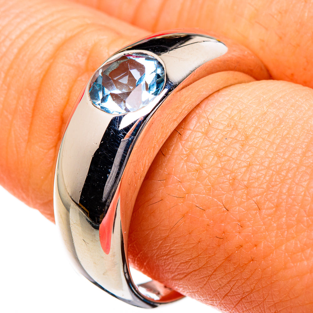 Blue Topaz Rings handcrafted by Ana Silver Co - RING87033