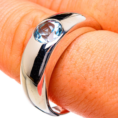 Blue Topaz Rings handcrafted by Ana Silver Co - RING87033