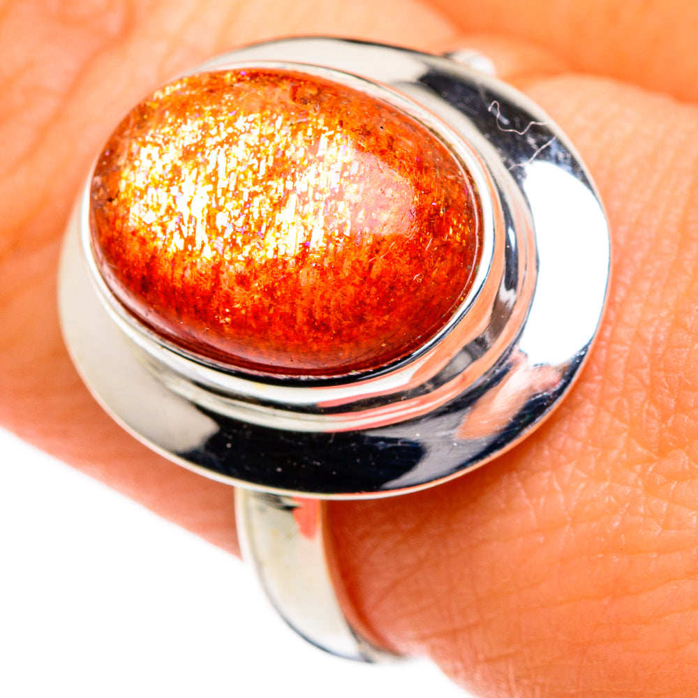 Sunstone Rings handcrafted by Ana Silver Co - RING87040