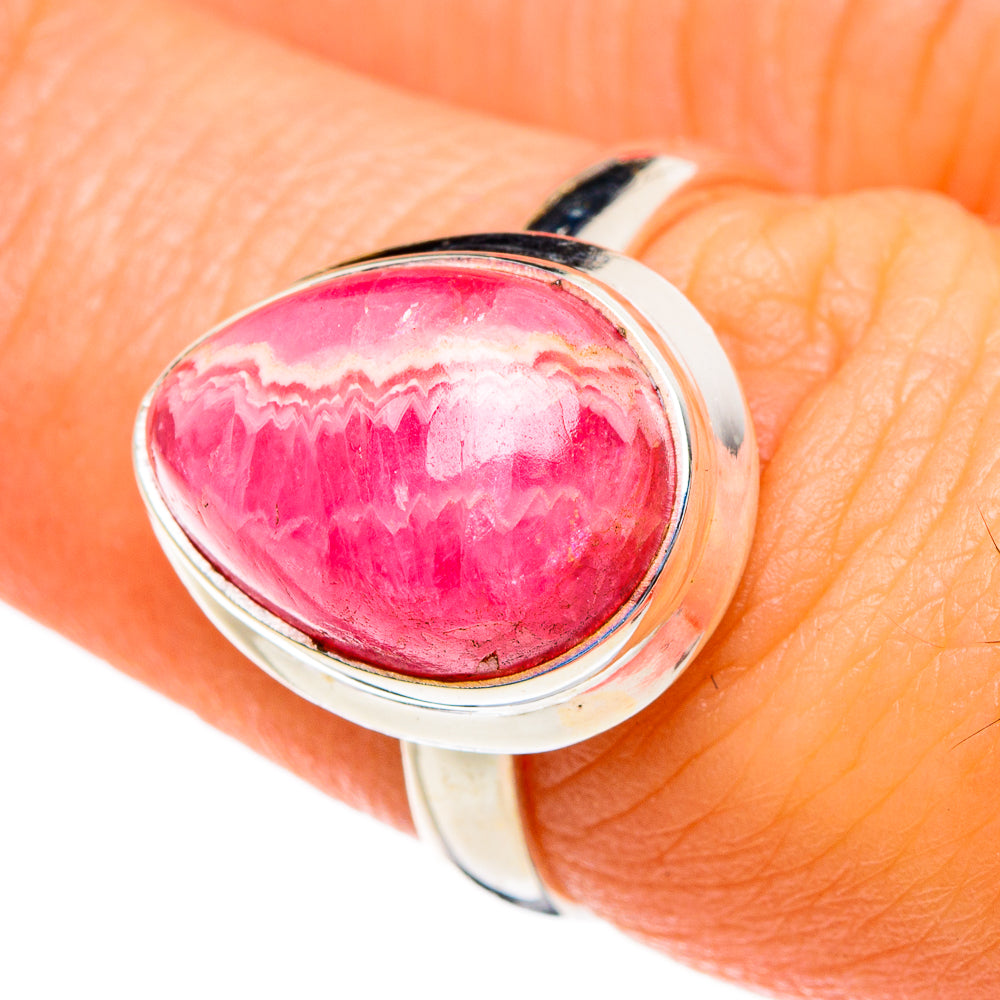 Rhodochrosite Rings handcrafted by Ana Silver Co - RING87043
