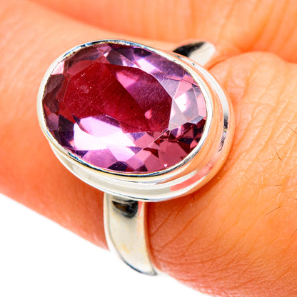 Color Change Alexandrite (Lab.) Rings handcrafted by Ana Silver Co - RING87044