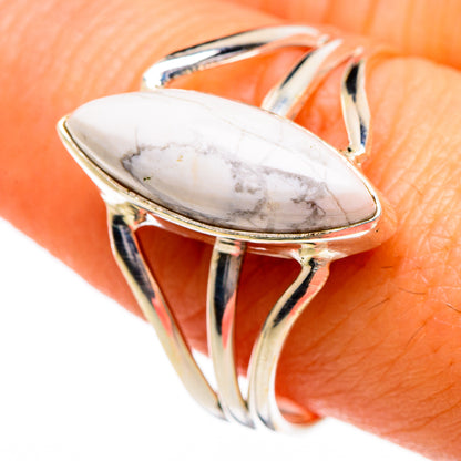 Howlite Rings handcrafted by Ana Silver Co - RING87047