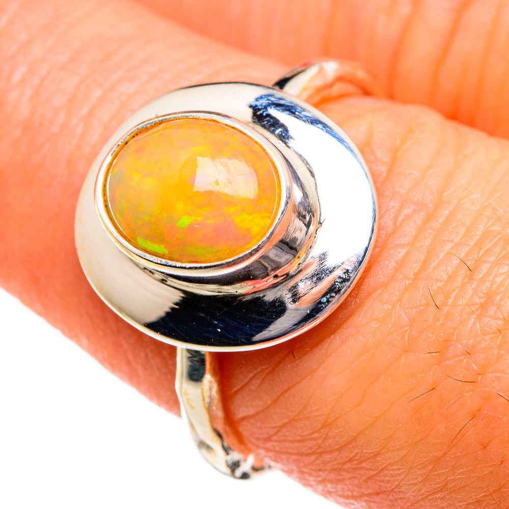 Ethiopian Opal Rings handcrafted by Ana Silver Co - RING87050