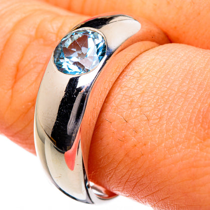 Blue Topaz Rings handcrafted by Ana Silver Co - RING87053