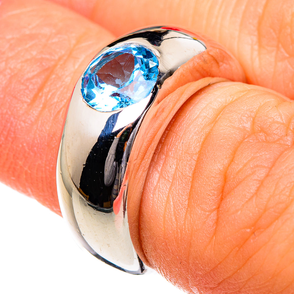 Blue Topaz Rings handcrafted by Ana Silver Co - RING87055