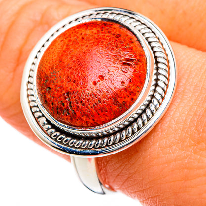 Sponge Coral Rings handcrafted by Ana Silver Co - RING87061