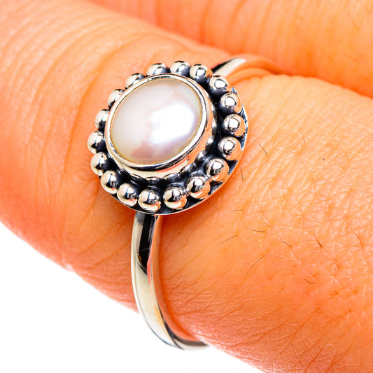 Cultured Pearl Rings handcrafted by Ana Silver Co - RING87066
