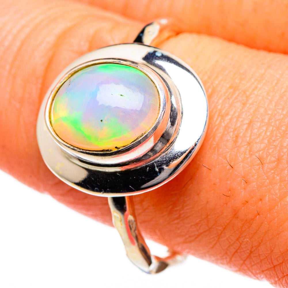 Ethiopian Opal Rings handcrafted by Ana Silver Co - RING87069