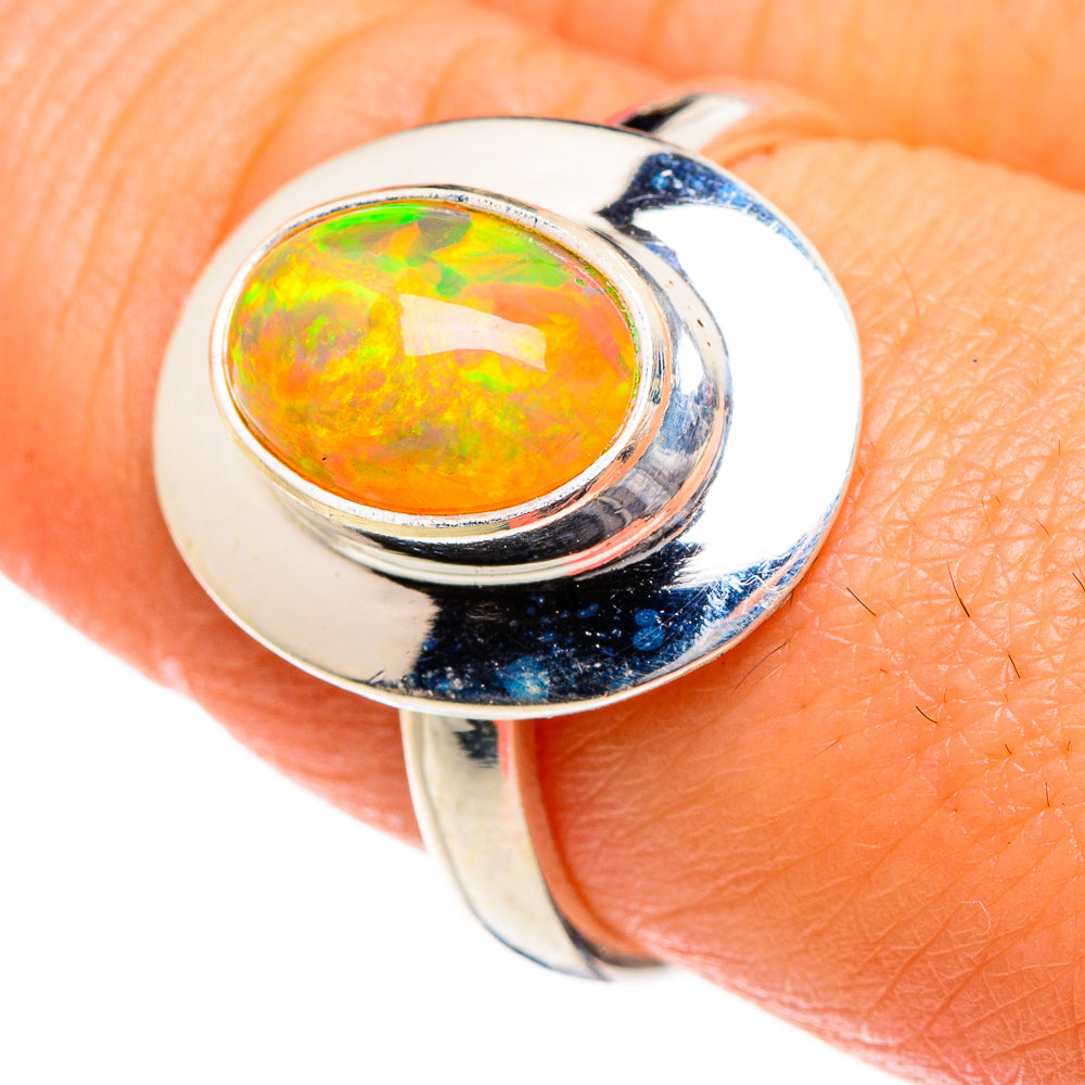 Ethiopian Opal Rings handcrafted by Ana Silver Co - RING87070