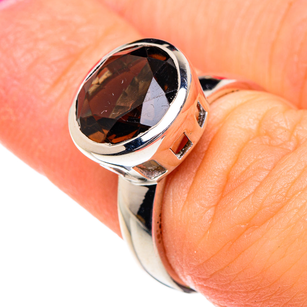 Smoky Quartz Rings handcrafted by Ana Silver Co - RING87076