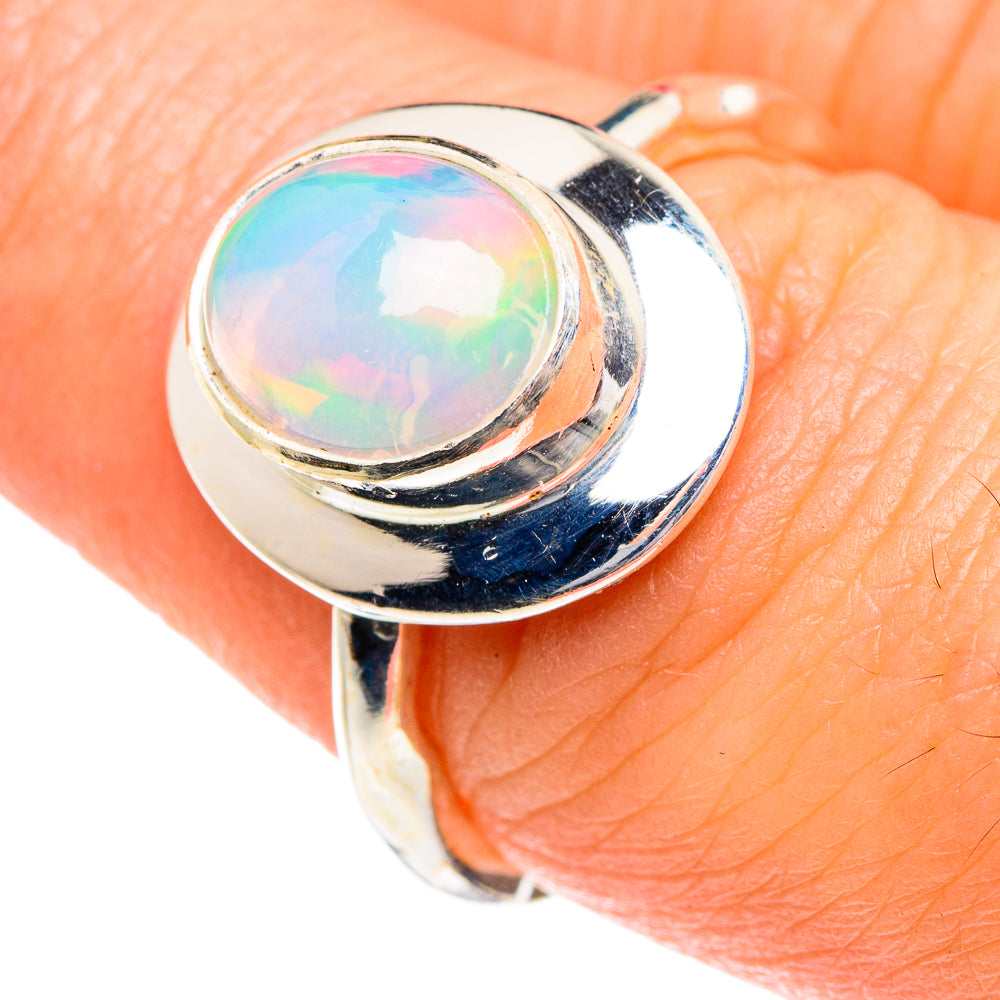 Ethiopian Opal Rings handcrafted by Ana Silver Co - RING87087