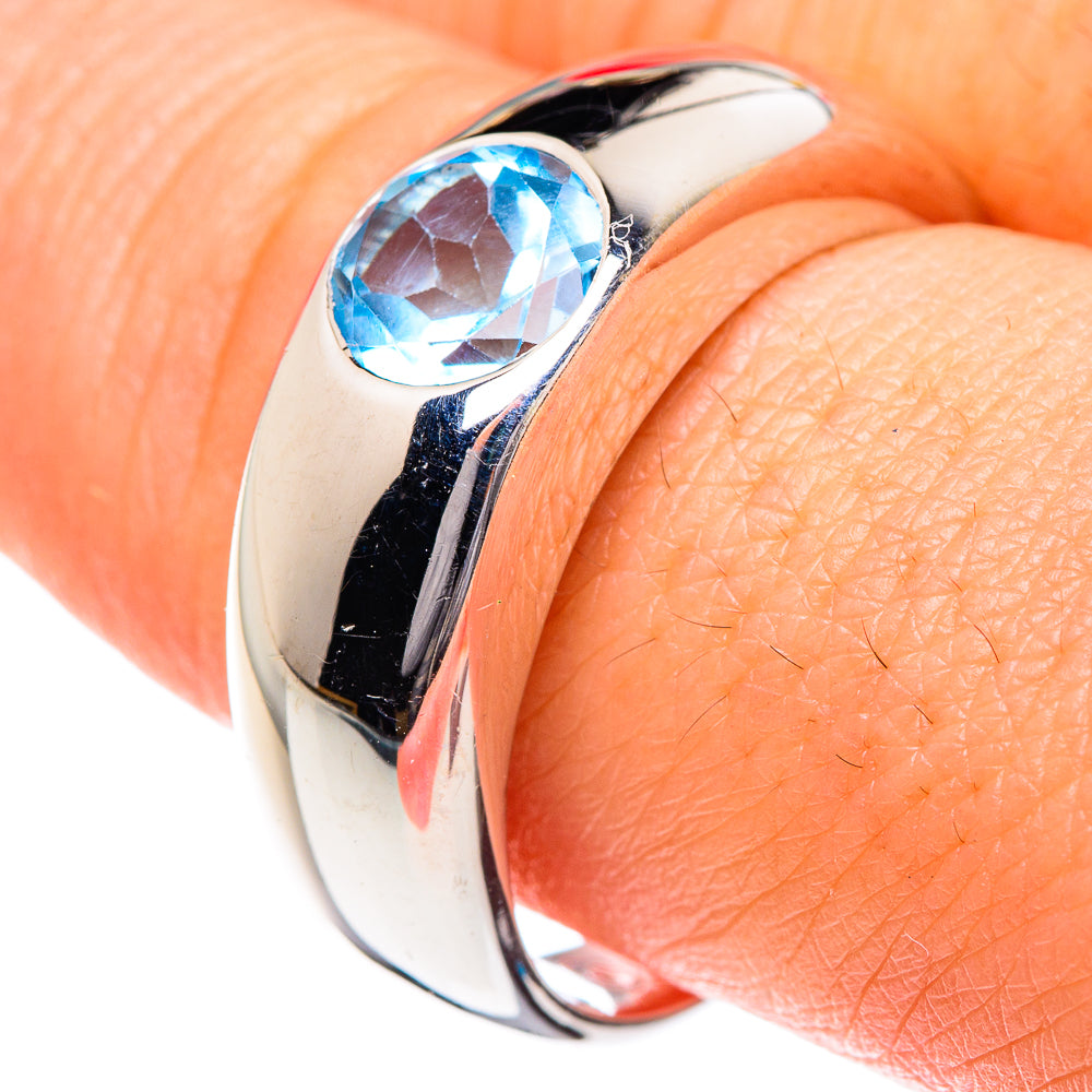 Blue Topaz Rings handcrafted by Ana Silver Co - RING87088